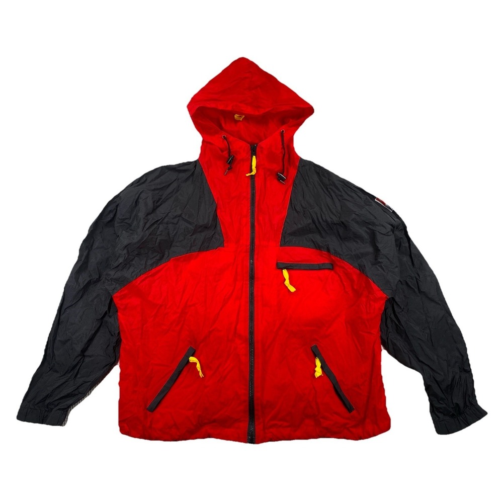Marlboro‎ Adventure Team Adult Large Windbreaker Red Vintage 90's